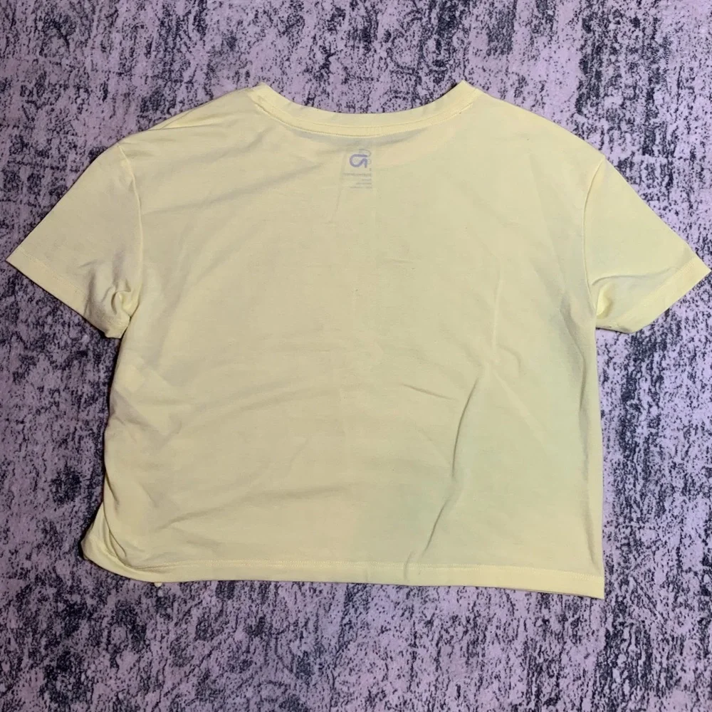 Gap fit brushed Jersey girls yellow top. Size S.